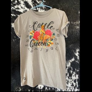 Medium Rodeo Quincy tee “Cattle Queen”